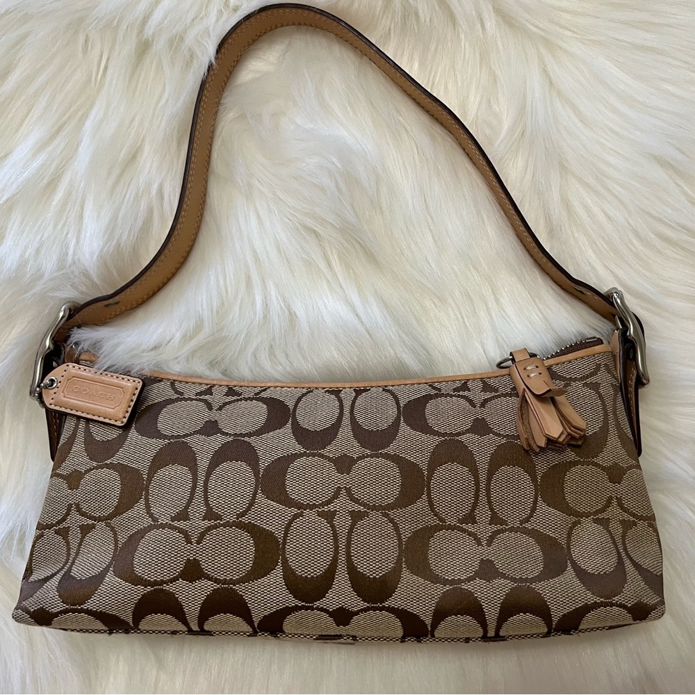 Coach Signature Sufflette leather mini bag